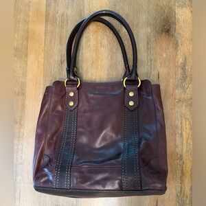 Leather Frye satchel bag